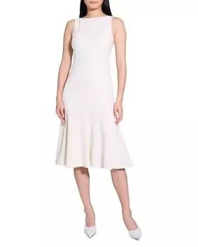 Платье миди Theory, слоновая кость/кремовый