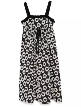 Платье миди Ulla Johnson Mira, черный