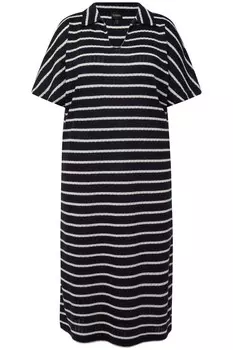 Платье миди Ulla Popken Dress, морской синий