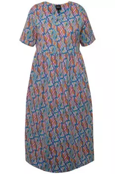 Платье миди Ulla Popken Dress, синий