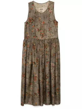 Платье миди Uma Wang Ardal, коричневый