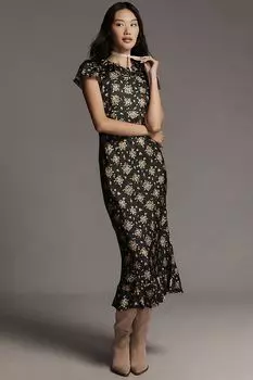 Платье-миди узкое Ciao Lucia с круглым вырезом, черный