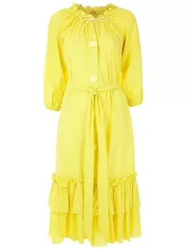 Платье миди Valerie Clube Bossa, желтый
