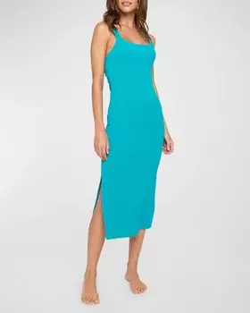 Платье миди Valerie с закрученной спиной Spiritual Gangster, цвет Surf