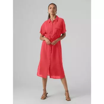 Платье миди Vero Moda Iris Short, красный
