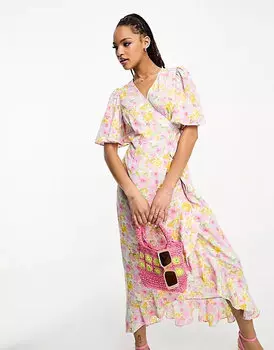 Платье миди Vero Moda, мультиколор