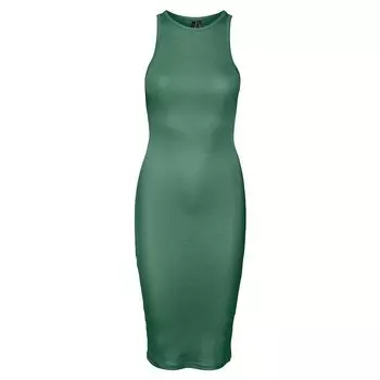 Платье миди Vero Moda Roma Sleeveless, зеленый