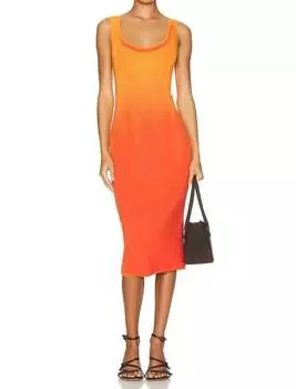 Платье-миди Verona в солнечно-оранжевом цвете Cotton Citizen