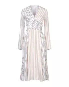 Платье миди Victoria Beckham, темно-белый