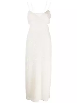 Платье миди Vivi с пайетками Sachin & Babi, белый