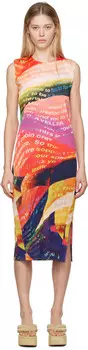 Платье миди «Вояджер» оранжевого цвета PLEATS PLEASE ISSEY MIYAKE
