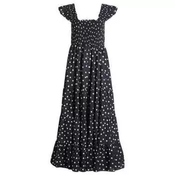 Платье миди в горошек Kendall Rixo, синий