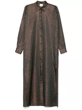 Платье миди в полоску Alysi, коричневый