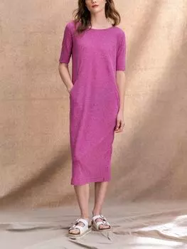 Платье миди в полоску из льняной смеси хлопка и хлопка Celtic & Co., Anemone