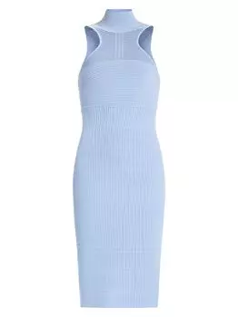 Платье миди в полоску османской вязки Herv Lger