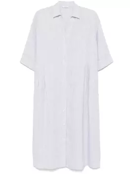 Платье миди в полоску Peserico, серый