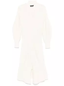 Платье миди в рубчик ANDREDAMO, белый