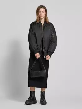 Платье миди в рубчик Calvin Klein Jeans, черный