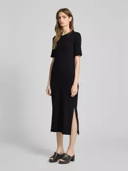 Платье миди в рубчик, модель 'SEHAARAA' Armedangels, черный