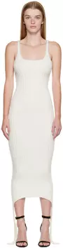 Платье миди в рубчик Off-White Balmain