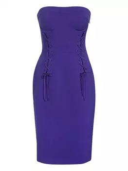 Платье миди в стиле корсета Moschino, фиолетовый