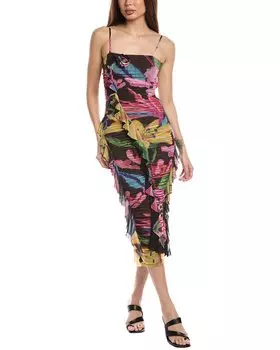 Платье миди в стиле рококо-песок Rococo Sand, черный