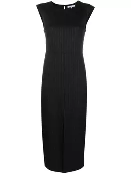 Платье миди в тонкую полоску Patrizia Pepe, черный