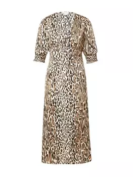 Платье миди Warehouse Dress, бежевый