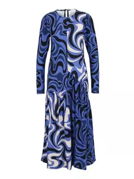 Платье миди Warehouse Dress, цвет blue/royal blue
