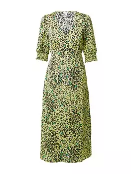 Платье миди Warehouse Dress, цвет lime/jade
