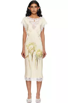 Платье миди Waterlily Collina Strada, цвет butter faded flower