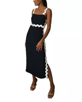 Платье миди Wave Craft REISS, синий