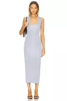 Платье миди вязаное By marianna camryn от L'Academie, sky blue