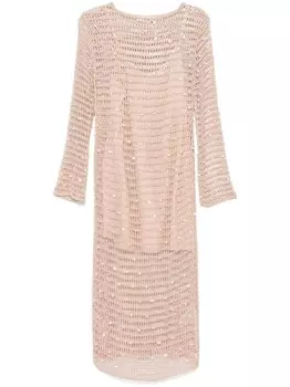 Платье миди Wylie ZIMMERMANN, нейтральный цвет