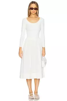 Платье миди X free-est aelia от Free People, ivory