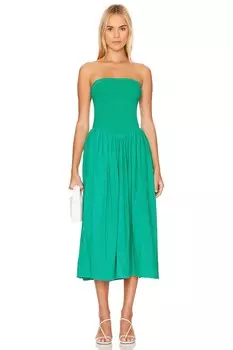 Платье миди X free-est onda tube от Free People, malachite green