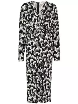 Платье миди Zidane DVF Diane von Furstenberg, черный