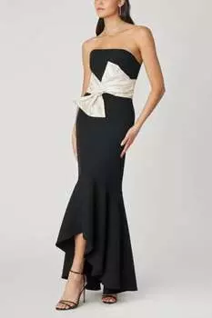 Платье Midnight Smith цвета чёрного/шампань Shoshanna, цвет jet/champagne