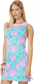 Платье Mila Stretch Shift Lilly Pulitzer, цвет Frenchie Blue Turtley in Love