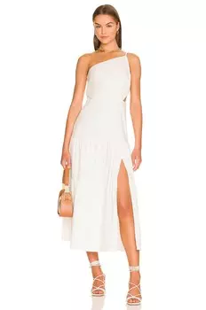 Платье MILLY Bahati Poplin Cutout, белый