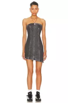 Платье мини Abrand Chloe Bustier, цвет Washed Black