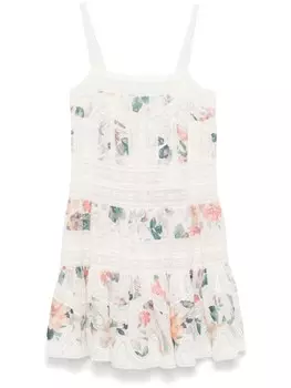 Платье мини Acacia ZIMMERMANN, белый