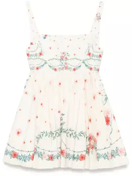 Платье мини Agua By Agua Bendita Hierbabuena Mosqueta, нейтральный