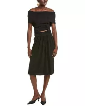 Платье-мини Alberta Ferretti с вырезом, черный