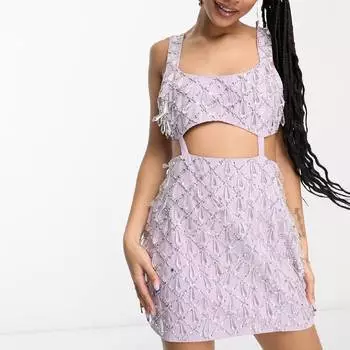 Платье мини Asos Design, сиреневый