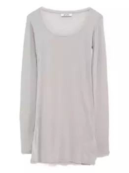 Платье мини Bahmon с U-образным вырезом и длинными рукавами Gimaguas, серый