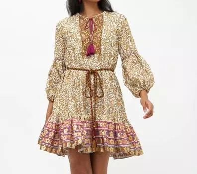 Платье-мини Balloon Drop цвета оливы Marchesa Oliphant, цвет olive marchesa