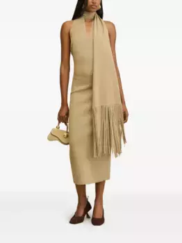 Платье мини Caia с вырезом халтер Cult Gaia, нейтральный