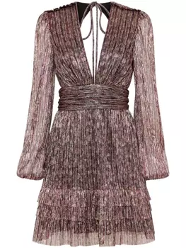 Платье мини Claude с вырезами Rebecca Vallance, серебристый