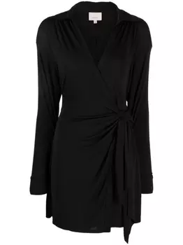 Платье мини Corinth с запахом Cinq A Sept, черный